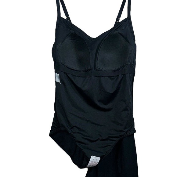 Lands End Chlorine Resist Sweetheart Swim Dress One Piece Swimsuit Size 10L NWOT - Picture 4 of 7
